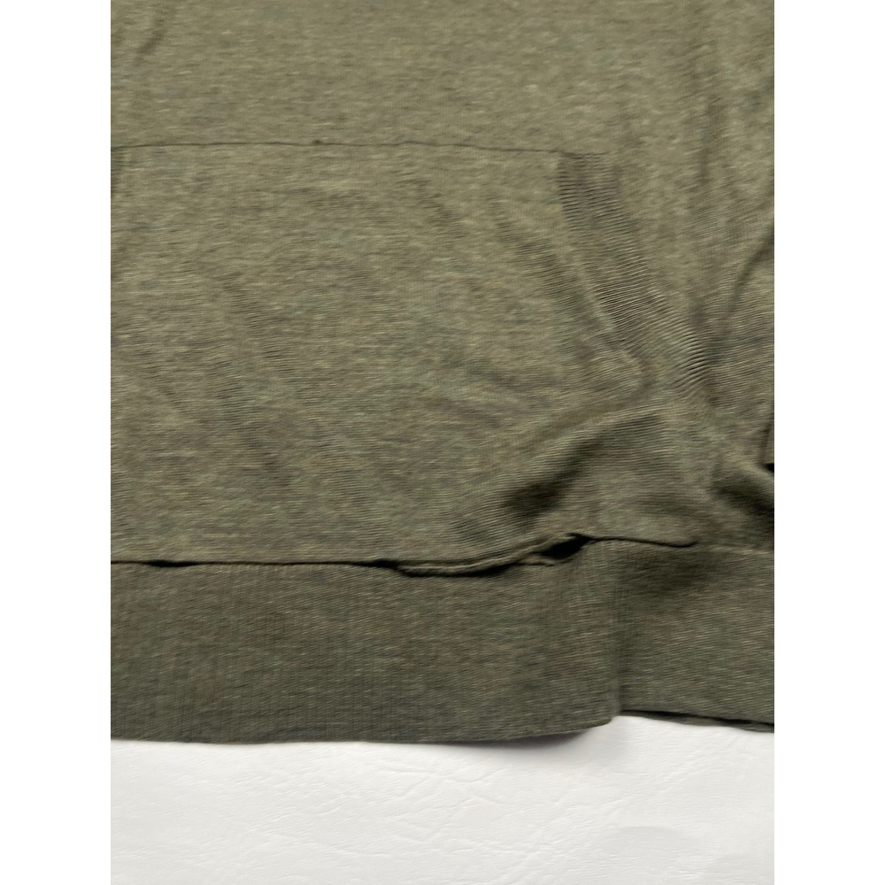 Artefact Merino Wool Pullover Hoodie Mens Large Olive Green Knit Sweater - Picture 8 of 8